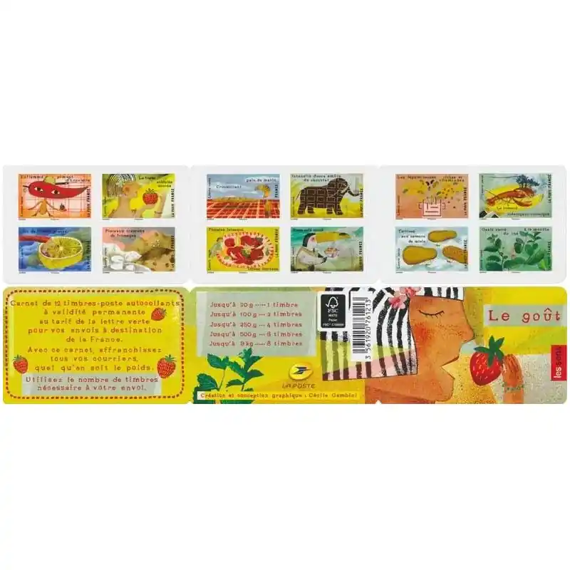 Nouvel Arrivage Timbres autoadhésifs de France N°1454-1465, Le goût.