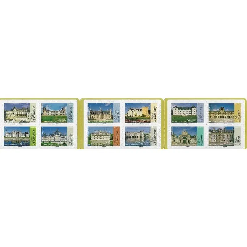 Prix Réduit Timbres autoadhésifs de France N°1108-1119, Architecture de la Renaissance.