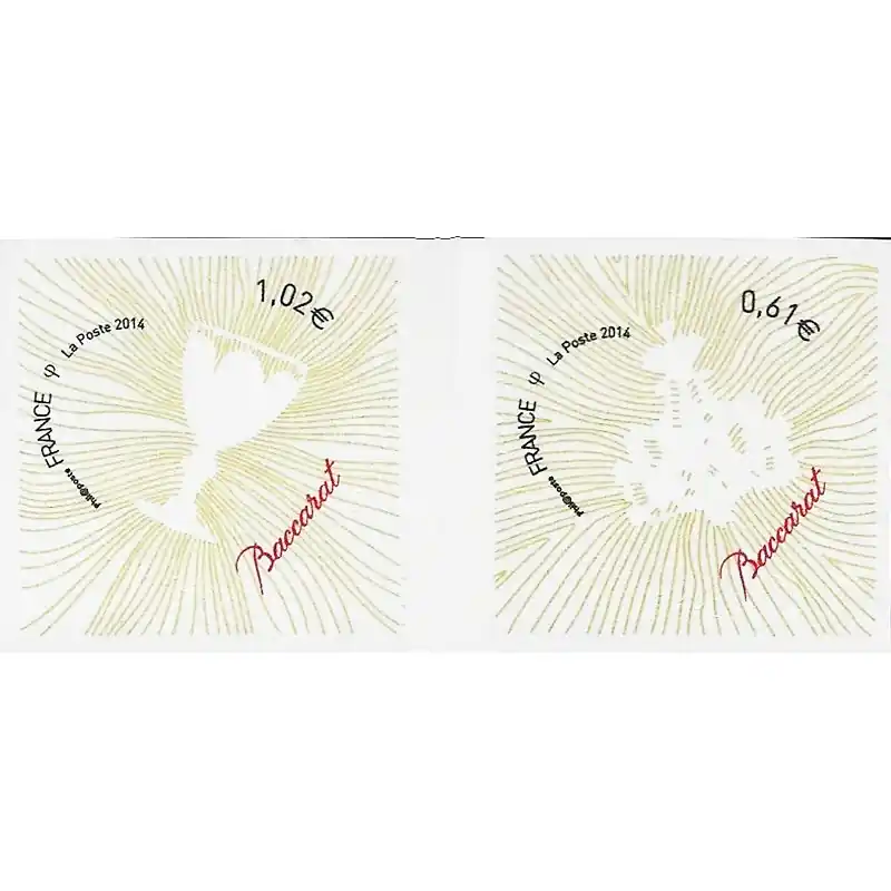 Top Qualité Timbres autoadhésifs de France N°939-940 Cœurs Baccarat.