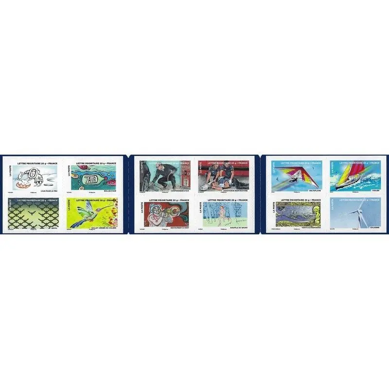 Timbres autoadhésifs de France N°889-900, L'air. Acheter En Ligne
