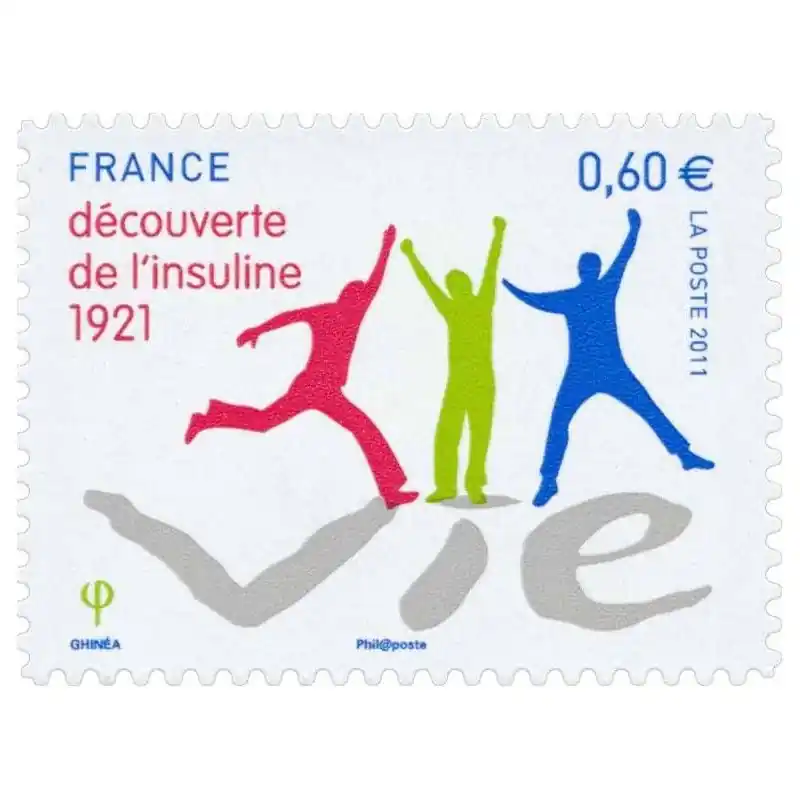 Artisanat Timbre autoadhésif de France N°635 - L'insuline.