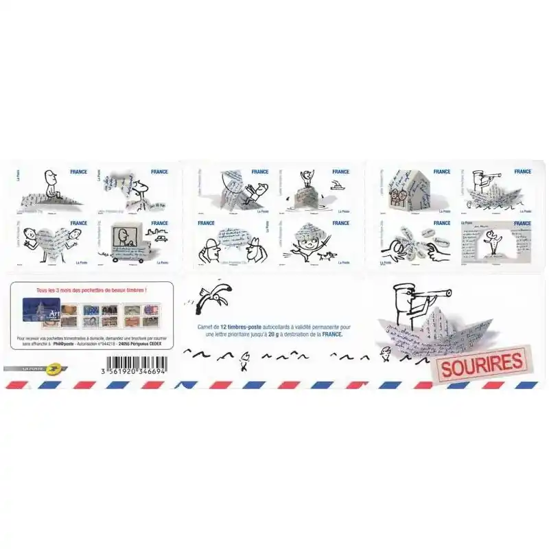 Meilleur Choix Timbres autoadhésifs de France N°473-484, Serge Bloch.