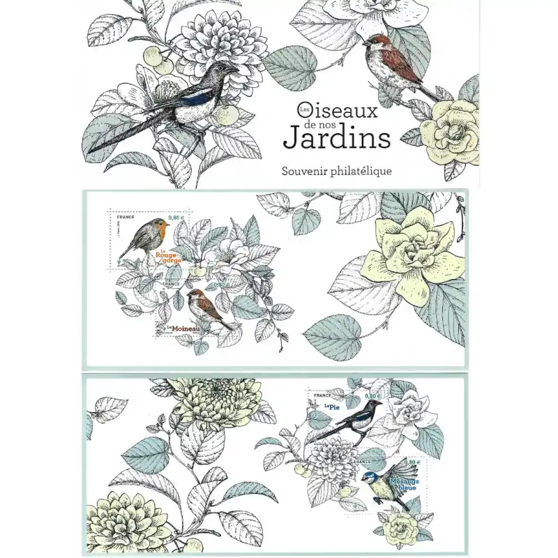 Top Vente Blocs souvenirs N°143 Oiseaux de nos jardins neuf**.