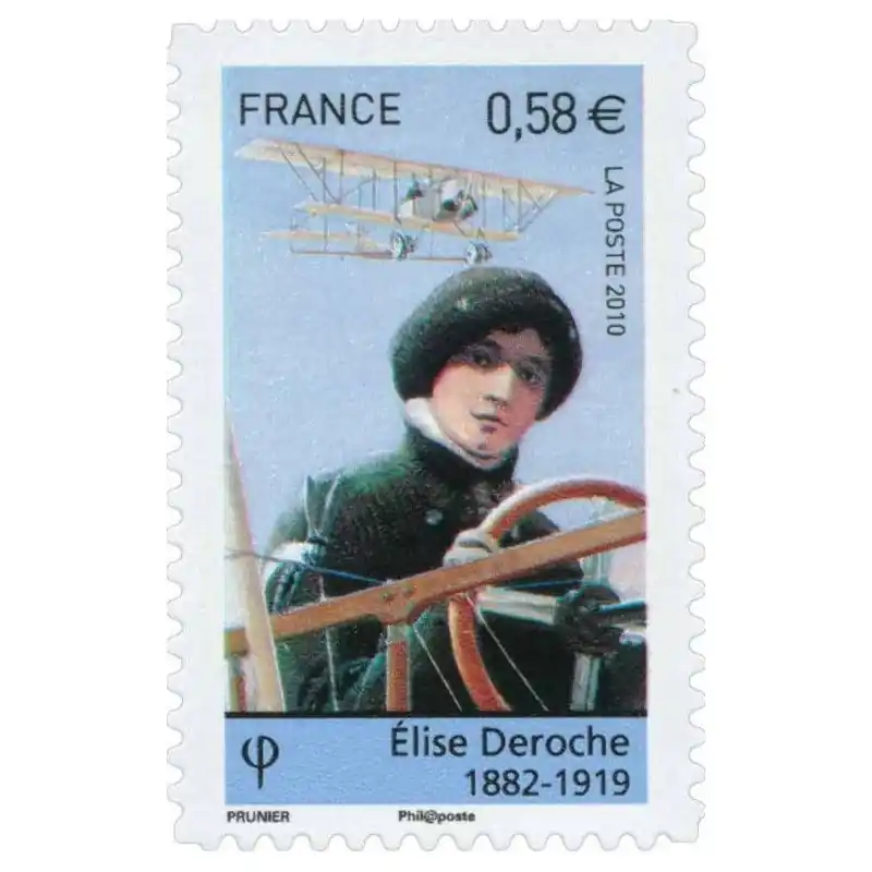 Prix Cassé Timbre autoadhésif de France N°485 - Elise Deroche.