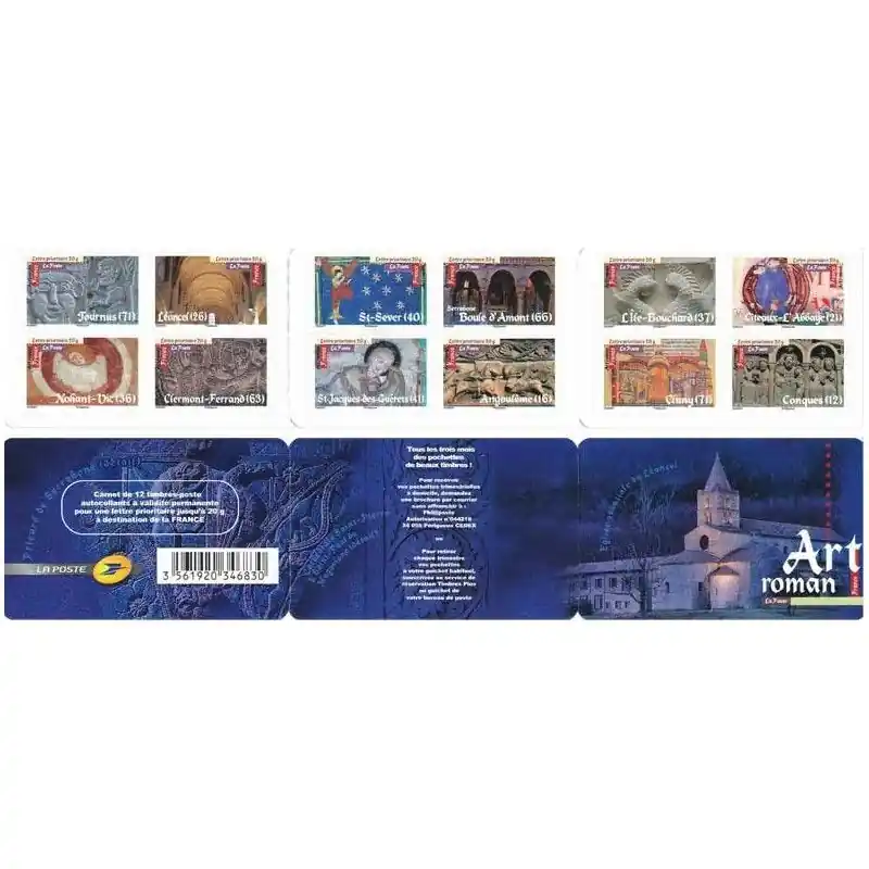 Timbres autoadhésifs de France N°455-466 Art roman. Affaire À Saisir