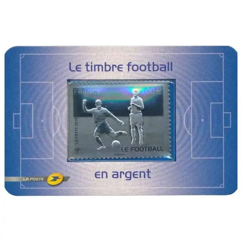 Original Timbre autoadhésif de France N°430 - Football argent.
