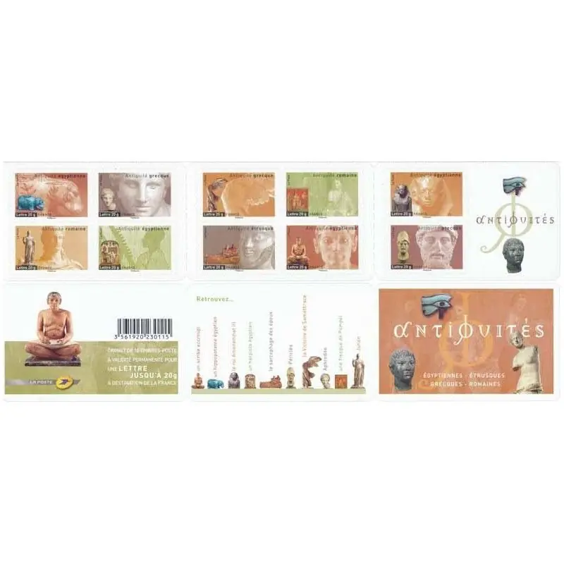 Promotion Timbres autoadhésifs de France N°104-113, Antiquités.