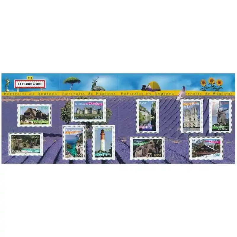 Bloc-feuillet de timbres N°77 La France à voir - 4 neuf**. Bon Marché