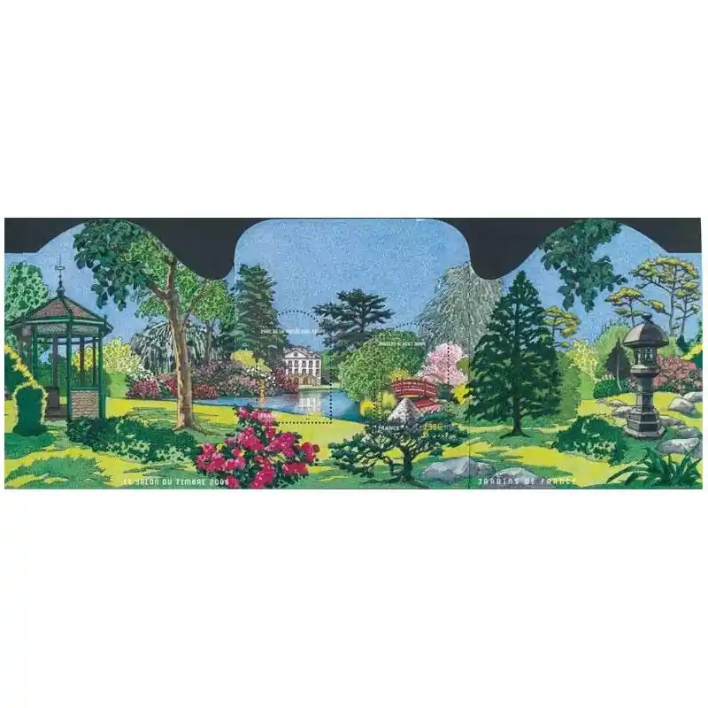 Bloc-feuillet de timbres N°95 Jardins de France neuf**. Prix Promo
