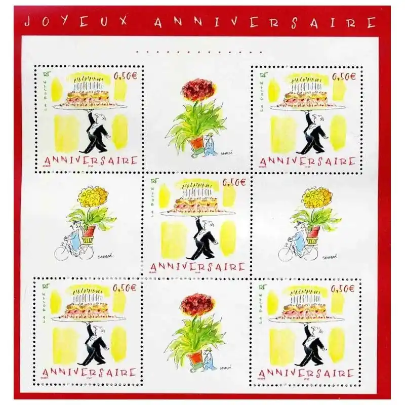 Bloc-feuillet de timbres N°75 Anniversaire neuf**. Édition Limitée