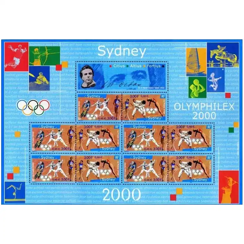 Bloc-feuillet de timbres N°31A Jeux Olympiques Sydney neuf**. Promotion Saisonnière