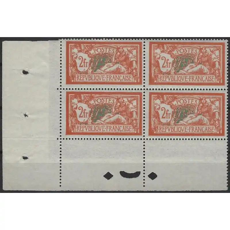 Affaire À Saisir Merson N°145 bloc de 4 impression recto-verso partielle.