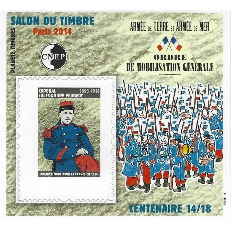 Bloc CNEP N°66a Mobilisation générale 2014 non dentelé. Affaire À Saisir