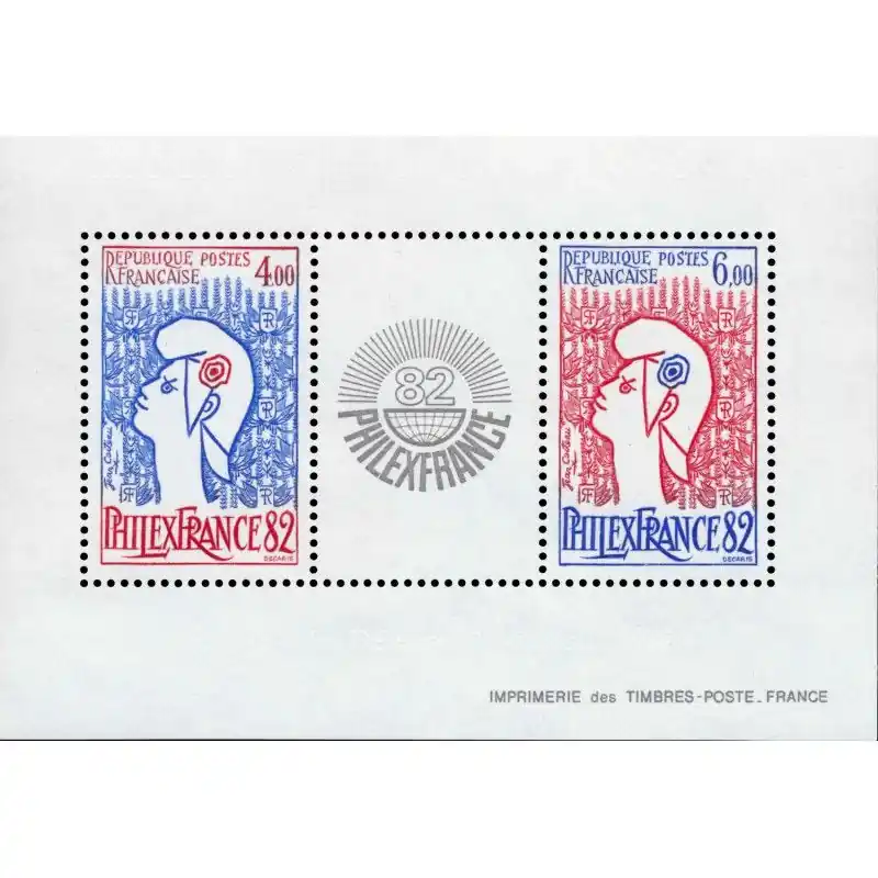 Bloc-feuillet de timbres N°8 PhilexFrance 82 neuf**. Certifié