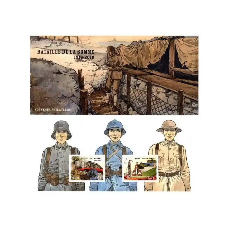 Bloc souvenir N°128 Bataille de la Somme neuf**. Pas Cher