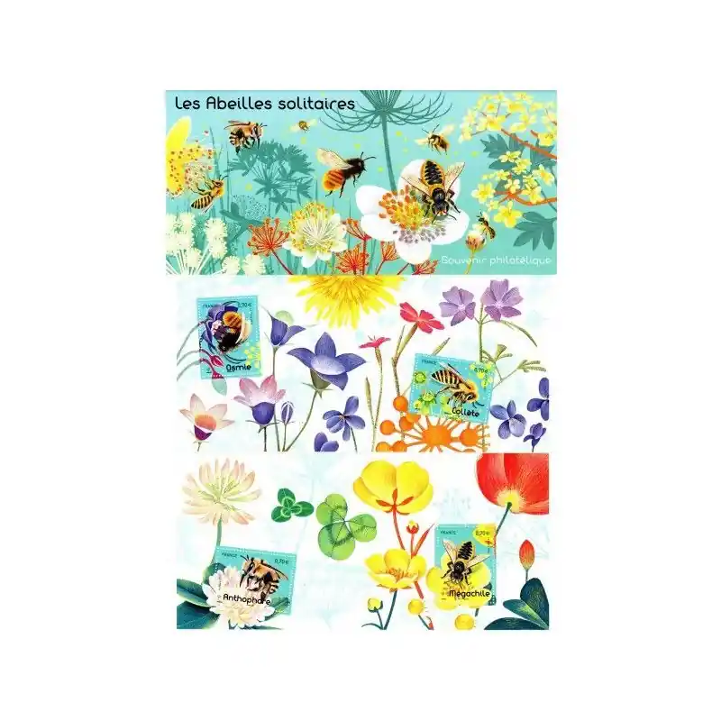 Blocs souvenirs N°125 Les abeilles solitaires\\ Achat Immédiat