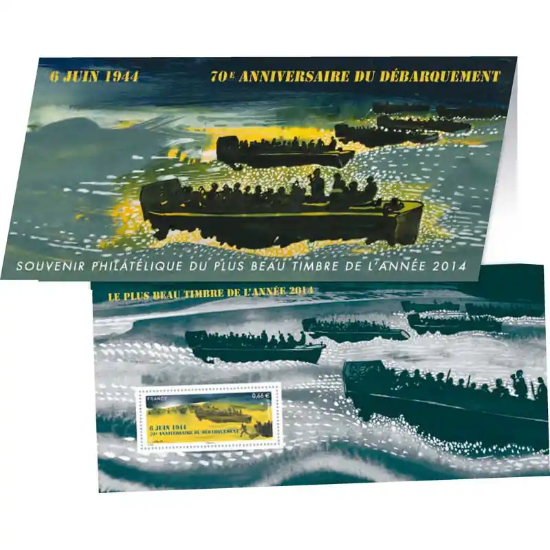Original Bloc souvenir N°114 Débarquement neuf**.