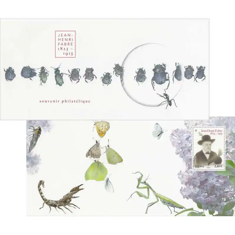 Bloc souvenir N°112 Jean-Henri Fabre neuf**. Usine Directe
