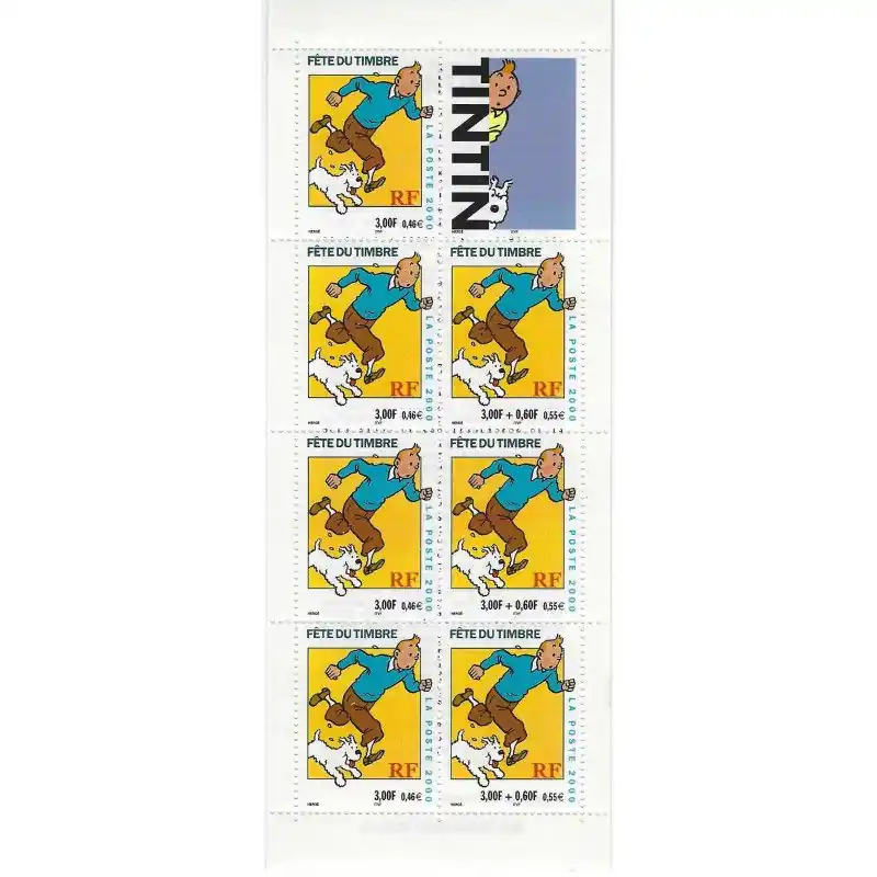 Offre Exclusive Carnet Fête du timbre 2000 - Tintin neuf**.