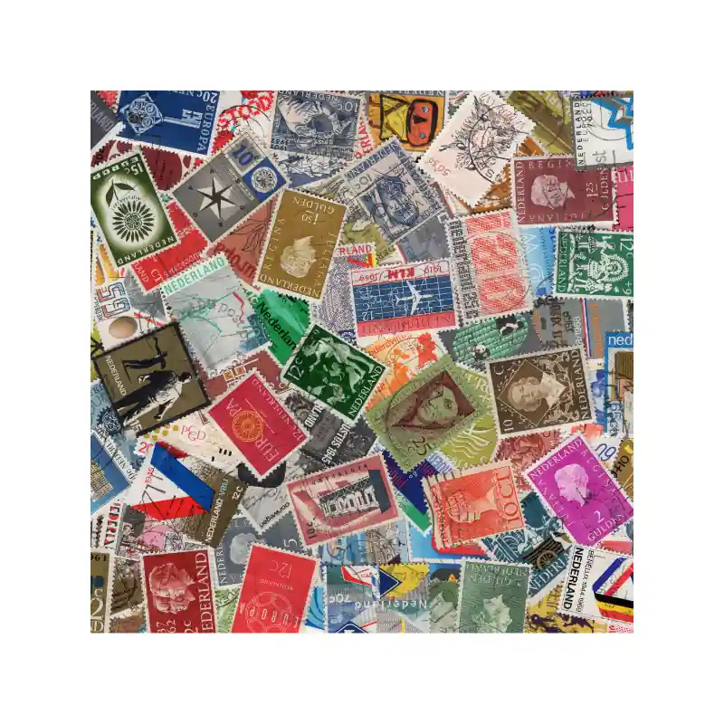 Pays-Bas 100 timbres grands formats de collection. Offre Spéciale