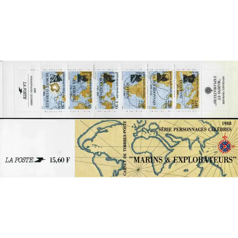 Achat Immédiat Carnet commémoratif de timbres Personnages célèbres 1988.