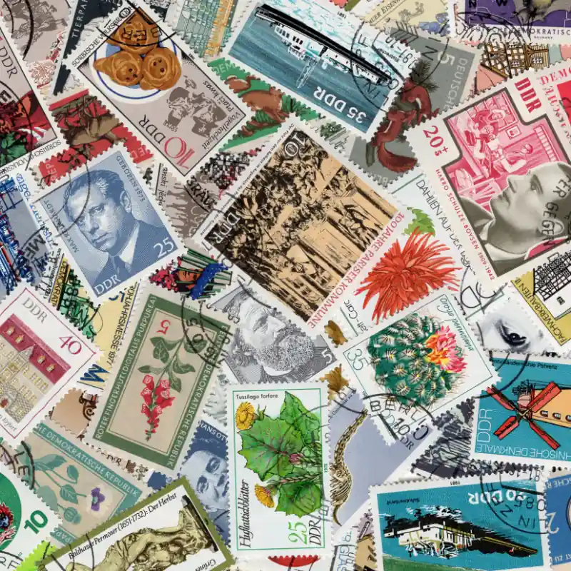 Allemagne de l'Est timbres de collection grands formats. Top Vente