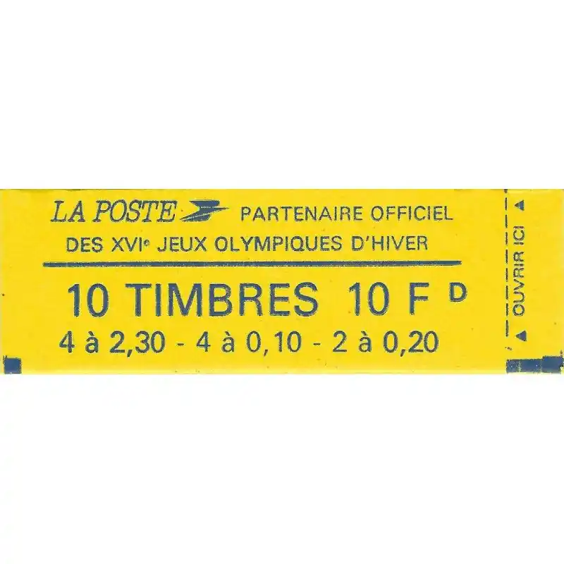 Promotion Carnet mixte de 10 timbres Marianne de Briat N°1502.