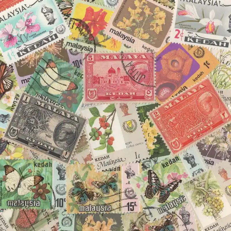 Meilleur Choix Kedah 25 timbres de collection tous différents.