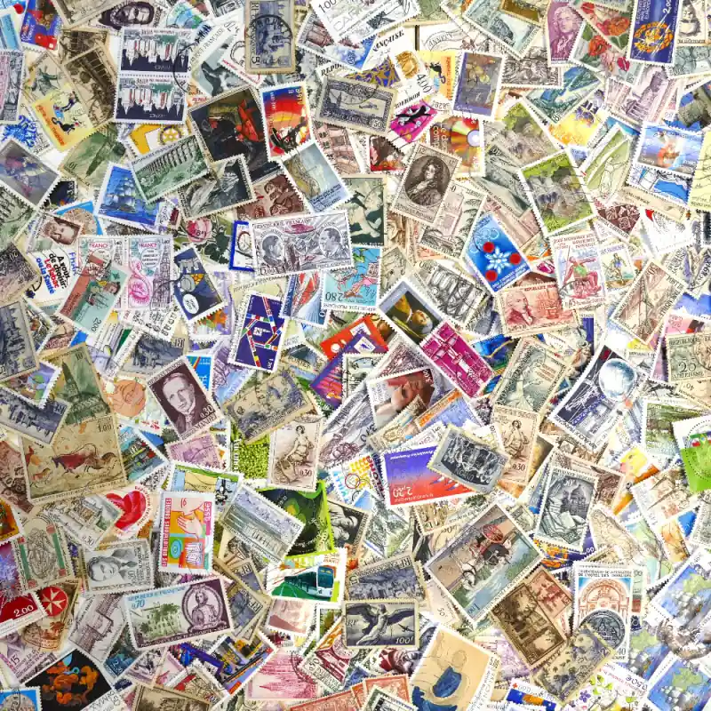 Timbres de France grands formats décollés paquet 100 grammes. Bon Plan