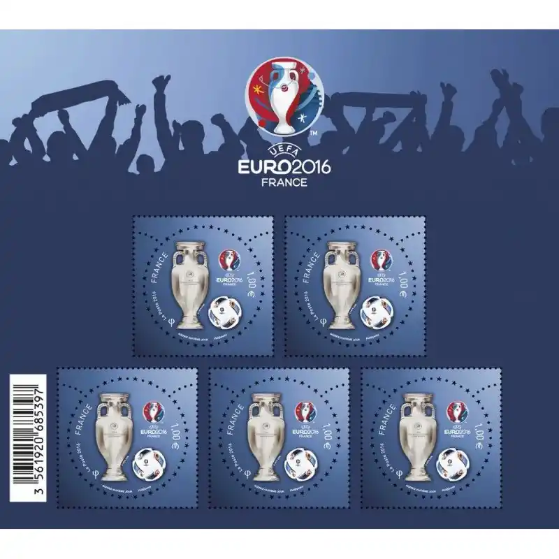 Vente Flash Bloc-feuillet de timbres N°137 UEFA EURO 2016™ neuf**.