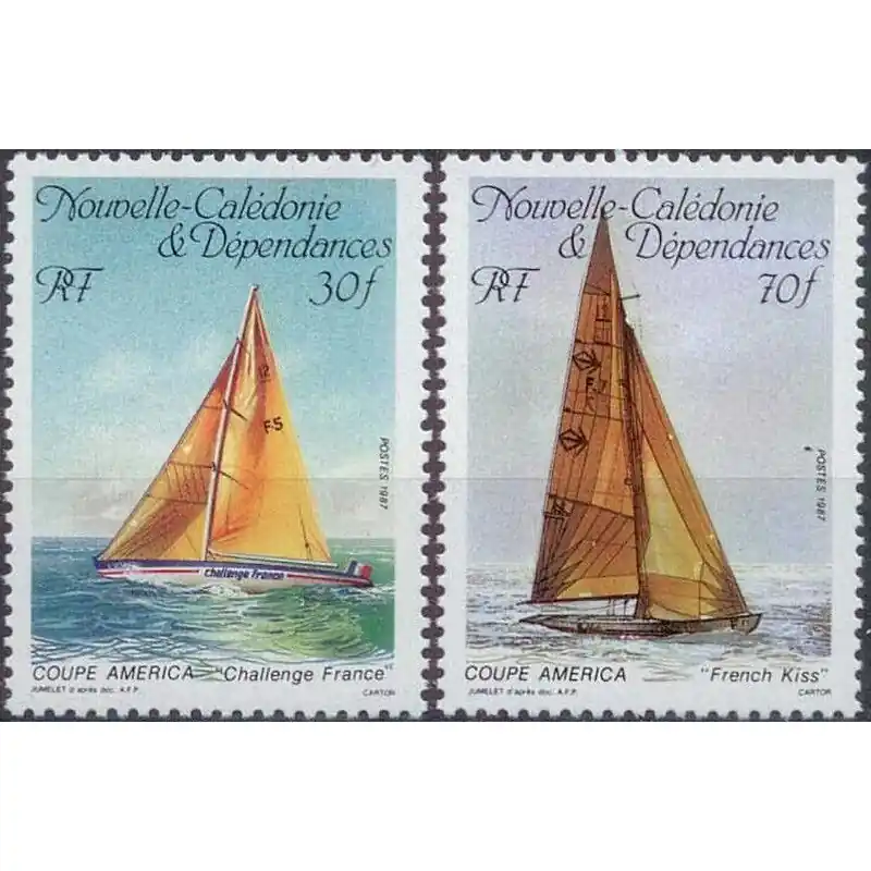 Marque Coupe de l'America timbres Nouvelle Calédonie N°531-532 série neuf**.
