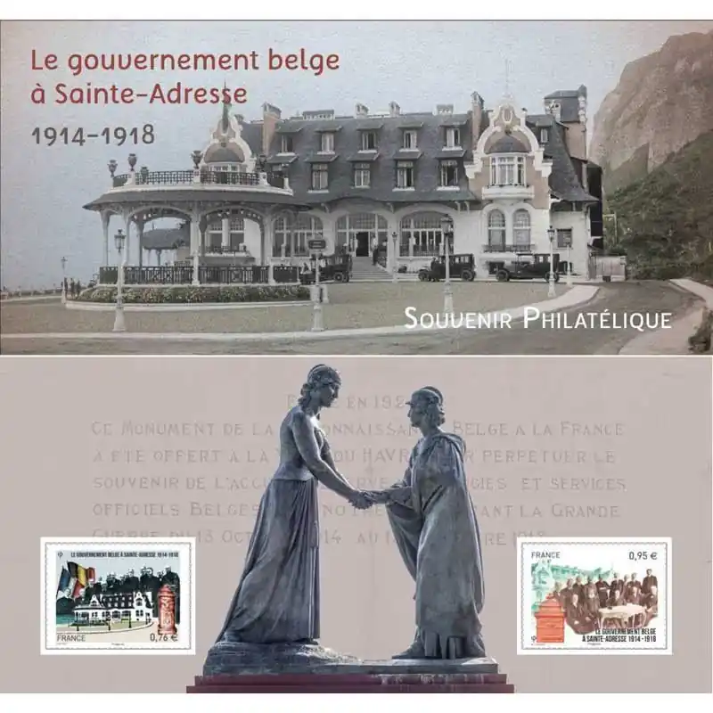 Meilleure Vente Bloc souvenir N°110 Gouvernement belge à Sainte-Adresse neuf**.