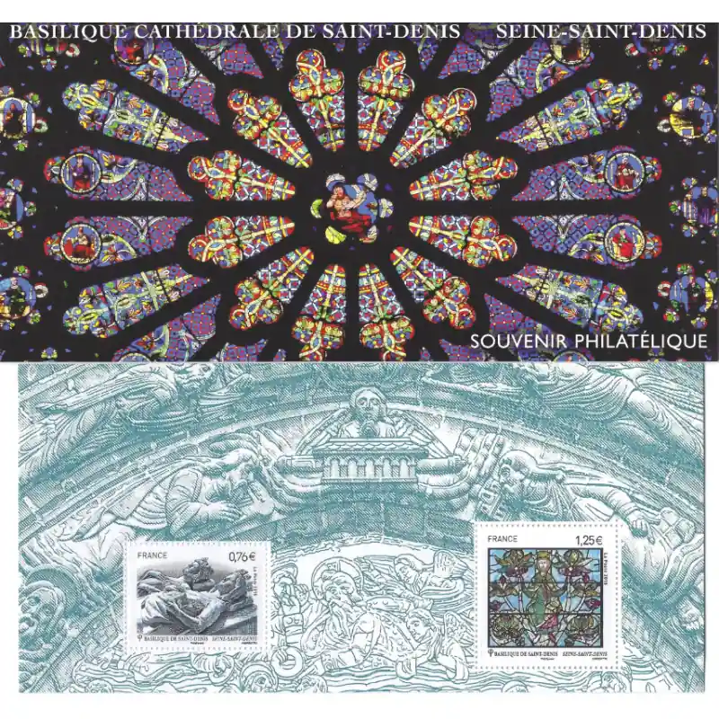Vente Flash Bloc souvenir N°109 Basilique cathédrale de Saint-Denis neuf**.