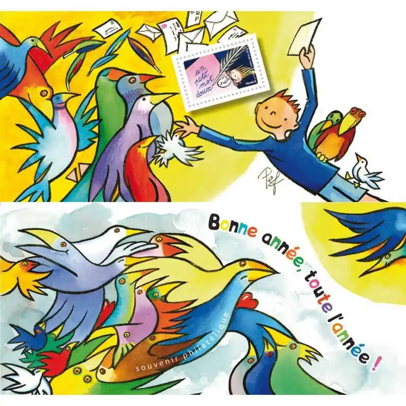 Bloc souvenir N°100 Bonne année 2015 neuf**. Nouvelle Collection