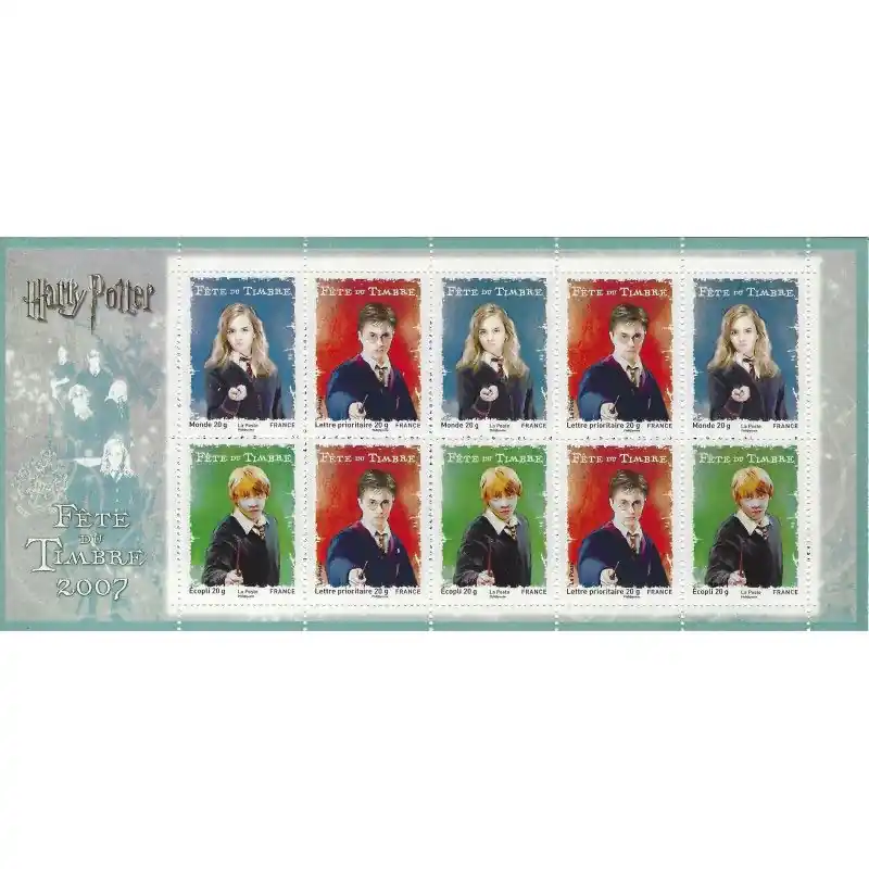 Carnet Fête du timbre 2007 - Harry Potter neuf**. Prix Bas
