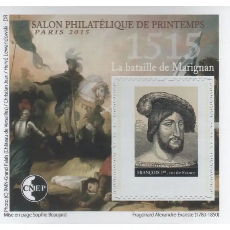 Bloc C.N.E.P. N°68a François Premier 2015 non dentelé. Pas Cher
