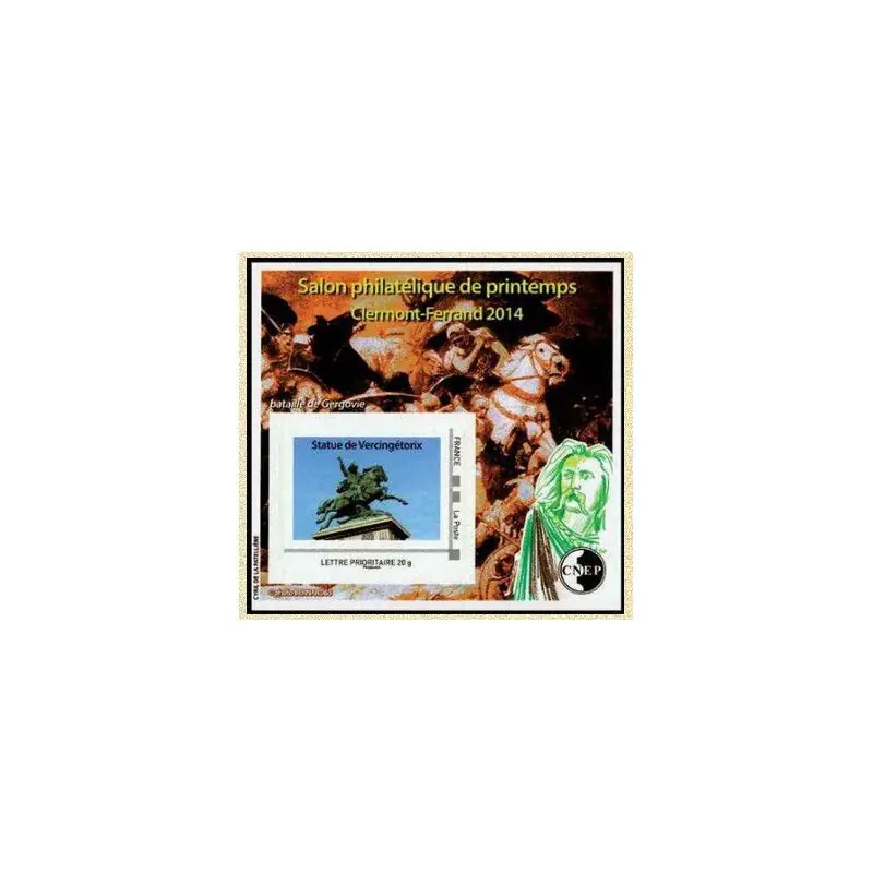 Livraison Express Bloc C.N.E.P. N°65 Vercingétorix 2014 autoadhésif.