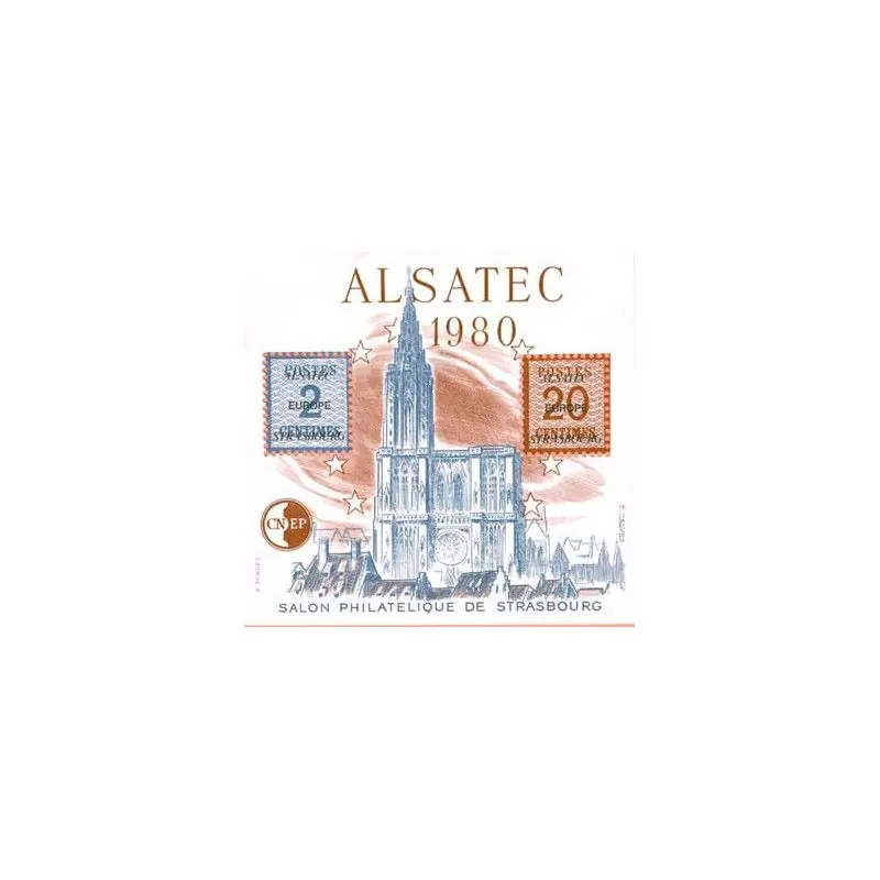 Bloc C.N.E.P. N°1 Alsatec 1980 neuf**. Tendance