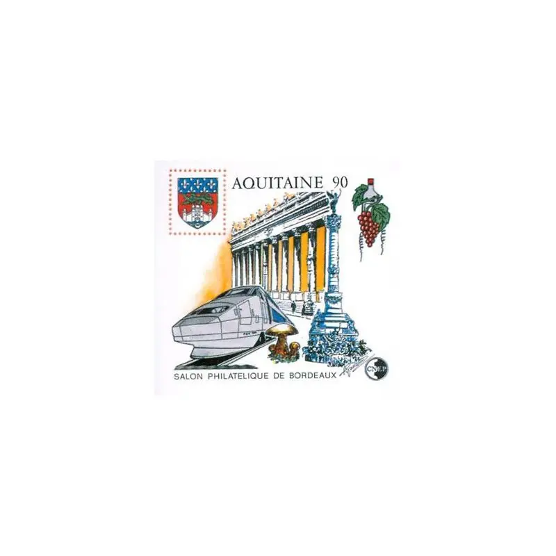 Bloc C.N.E.P. N°12 Aquitaine 1990 neuf**. Offre Limitée