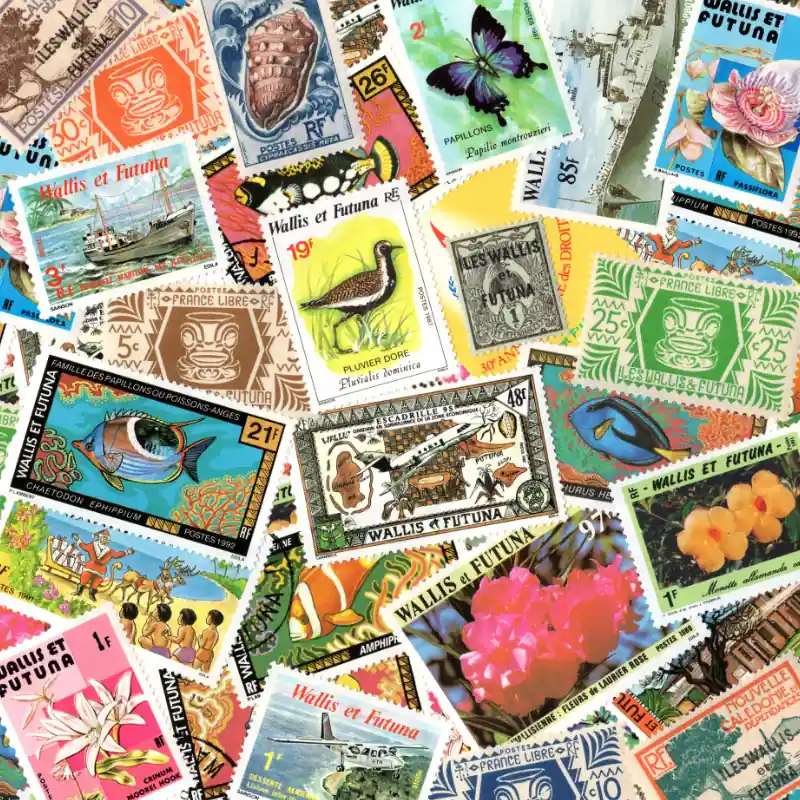 Wallis et Futuna timbres de collection tous différents. Pas Cher