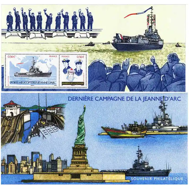 Bloc souvenir N°46 Dernière campagne de la Jeanne d'Arc neuf**. Produit De Marque