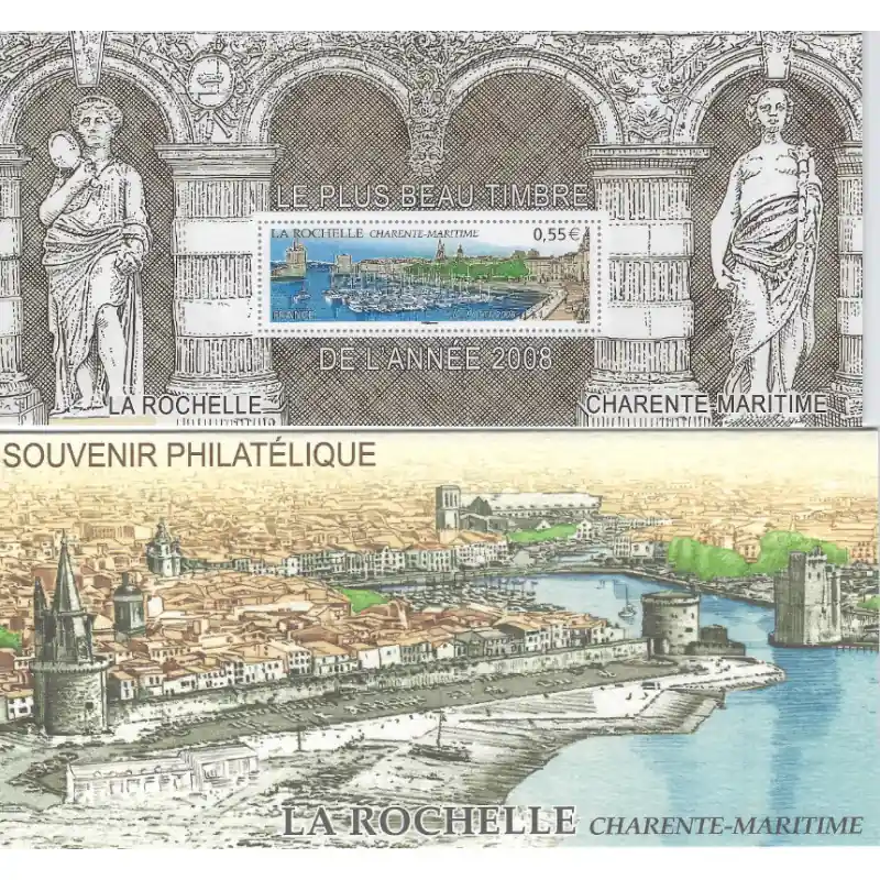 Bloc souvenir N°44 La Rochelle neuf**. Top Vente