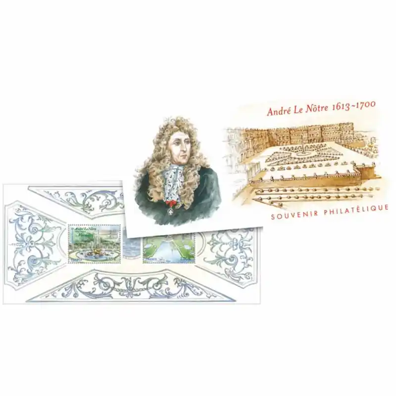 Bloc souvenir N°80 André Le Nôtre neuf**. Dernier Modèle
