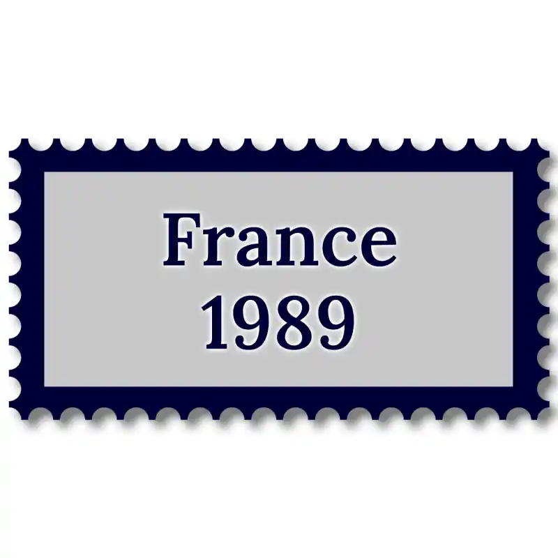Artisanat France 1989 année complète de timbres oblitérés.