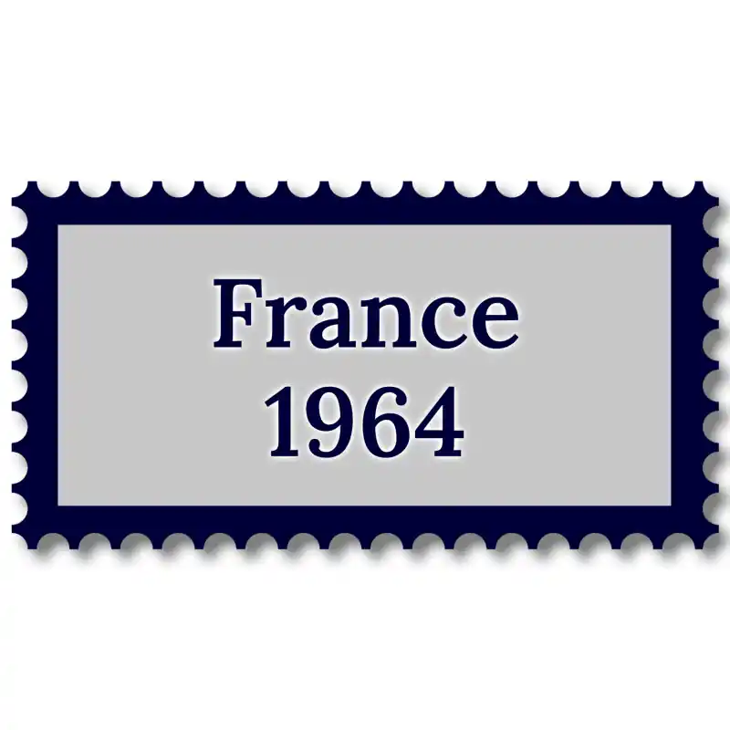 Pas Cher France 1964 année complète de timbres oblitérés.