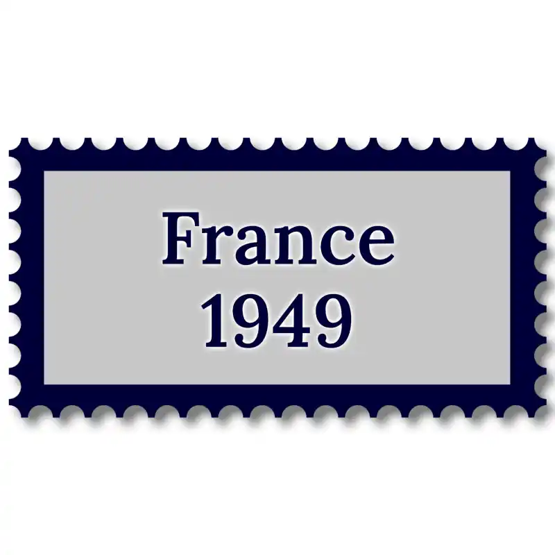 Bon Plan France 1949 année complète de timbres oblitérés.