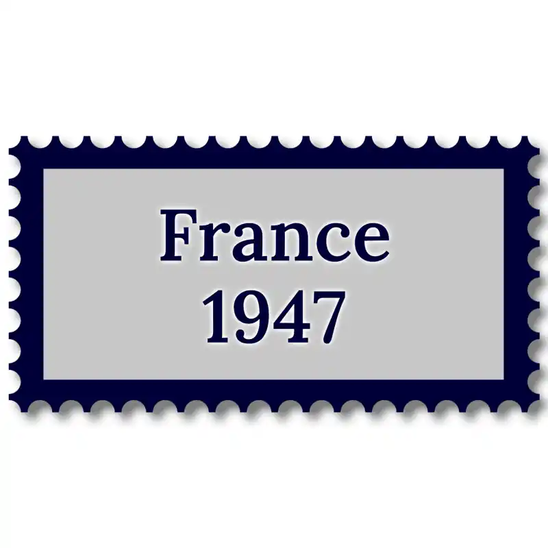 Prix Promo France 1947 année complète de timbres oblitérés.