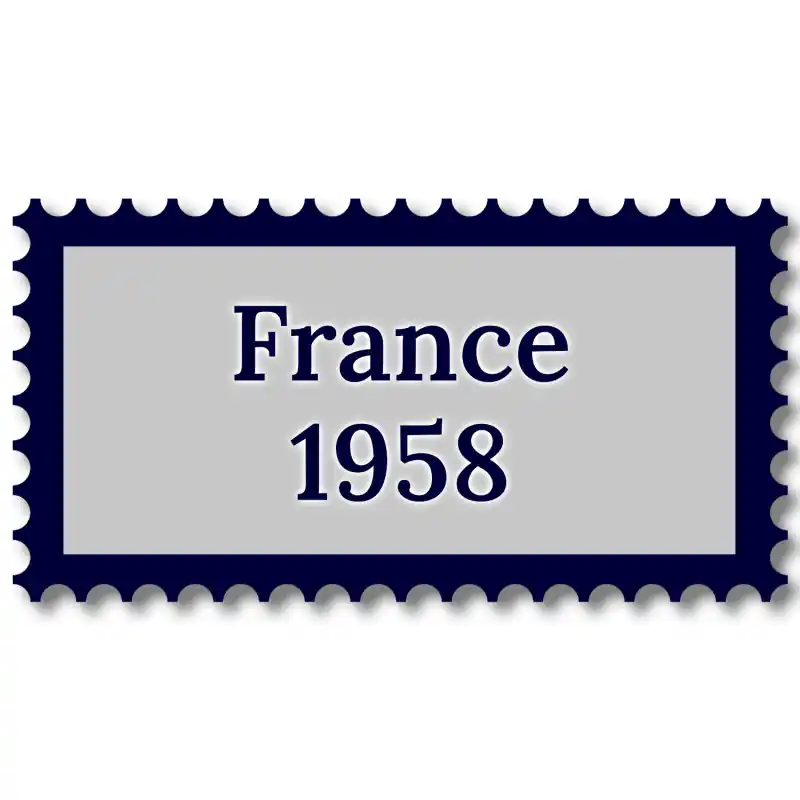 Nouveauté France 1958 année complète de timbres oblitérés.