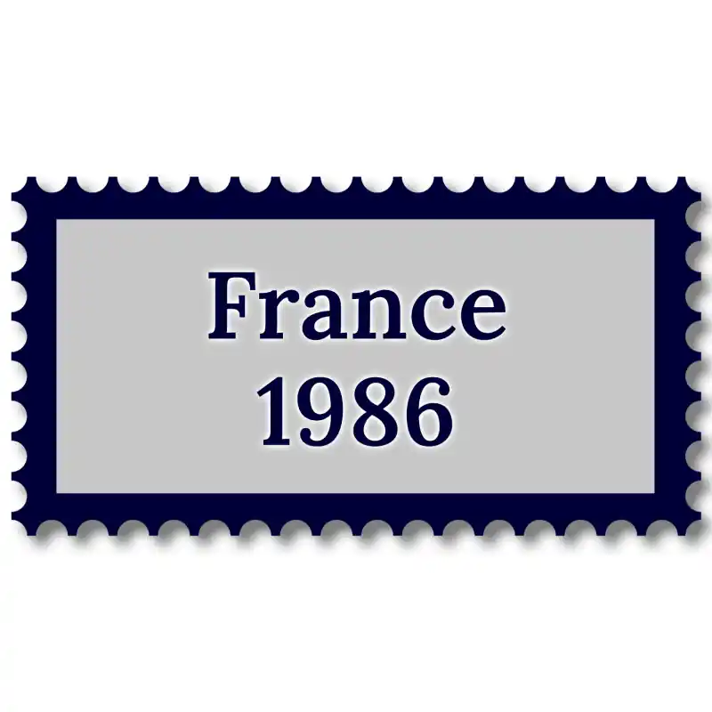 Acheter Direct France 1986 année complète de timbres oblitérés.