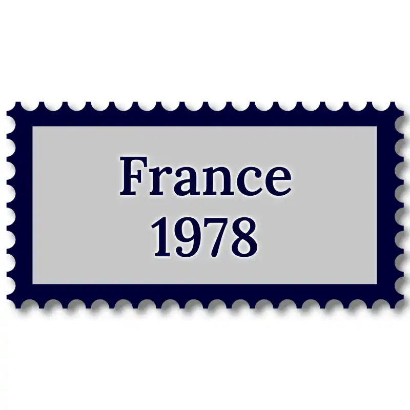 France 1978 année complète de timbres oblitérés. Achetez Aujourd’hui